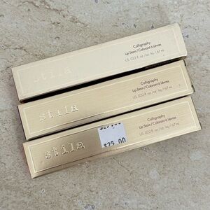 NEW! 3PCS STILA Calligraphy Lip Stain, Ariana, Susan, Hedy Colors, MSRP.$75